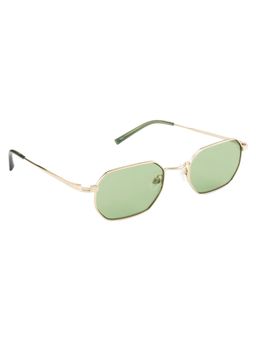 Opium Eyewear - Unisex UV Protection Hexagon Green Lens Sunglasses (50)