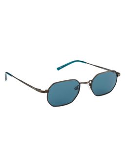Opium Eyewear - Unisex UV Protection Hexagon Blue Lens Sunglasses (50)