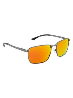 Opium Eyewear - Men Polarised & UV Protection Rectangular Orange Lens Sunglasses (58)