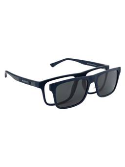 Opium Eyewear - Men Polarised & UV Protection Grey Lens Sunglasses With Magnetic Clip On (54)