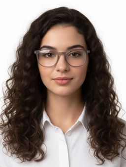 HASHTAG EYEWEAR - Unisex Clario Grey Full Rim Rectangle Computer Glasses (55)