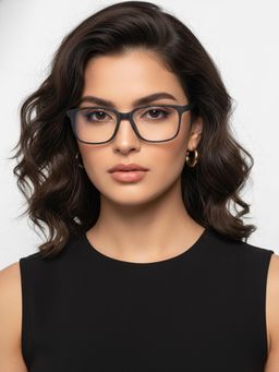 HASHTAG EYEWEAR - Unisex Focusly Grey Full Rim Rectangle Computer Glasses (55)