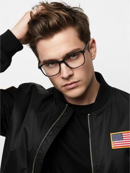 HASHTAG EYEWEAR - Unisex Focusly Green Full Rim Rectangle Computer Glasses (55)