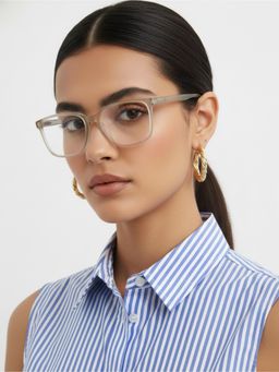 HASHTAG EYEWEAR - Unisex Focusly Clear Full Rim Rectangle Computer Glasses (55)