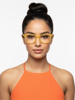 HASHTAG EYEWEAR - Unisex Nexeye Orange Full Rim Rectangle Computer Glasses (53)