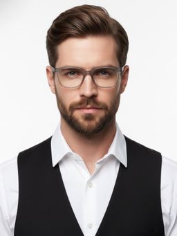 HASHTAG EYEWEAR - Unisex Nexeye Grey Full Rim Rectangle Computer Glasses (53)