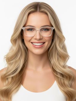 HASHTAG EYEWEAR - Unisex Nexeye Clear Full Rim Rectangle Computer Glasses (53)