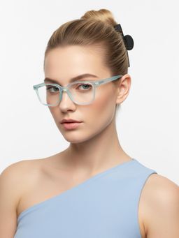 HASHTAG EYEWEAR - Unisex Nexeye Blue Full Rim Rectangle Computer Glasses (53)