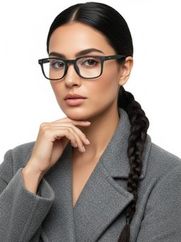 HASHTAG EYEWEAR - Unisex Bluarmor Green Full Rim Square Computer Glasses (50)