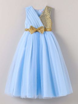 Hopscotch - Sequin Embellished Bow Applique Gown
