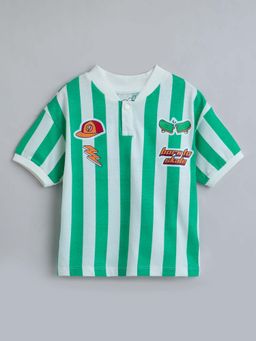 Hopscotch - Pure Cotton Striped T-shirt