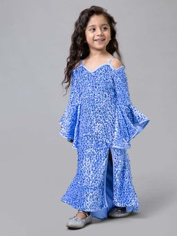 Hopscotch - Sequin Embellished Blue Gown