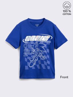 Hopscotch - Pure Cotton Sonic Print T-shirt