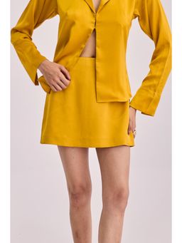 Urban Suburban - Yellow Satin Skirt