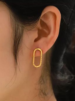 Avyana - Oval Twisted Earrings