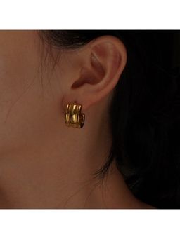 VIEN - Gold Anti-Tarnish Gold Plated Stud Earrings