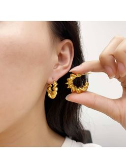 VIEN - Gold Anti-Tarnish Gold Plated Stud Earrings