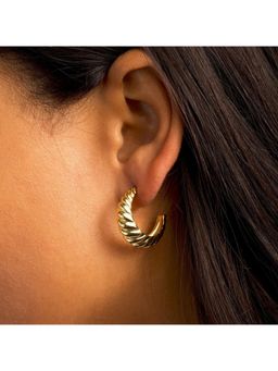 VIEN - Gold Anti-Tarnish Gold Plated Stud Earrings