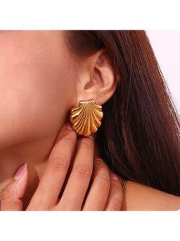 VIEN - Gold Anti-Tarnish Gold Plated Stud Earrings