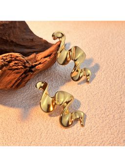 VIEN - Gold Anti-Tarnish Gold Plated Stud Earrings