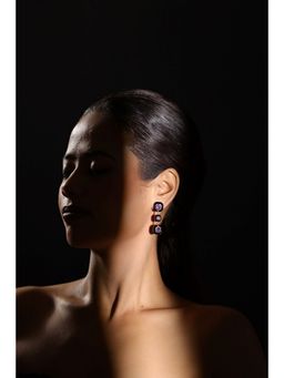 The Bling Girll - Ethnic Gold-Plated Artificial Drop Earrings