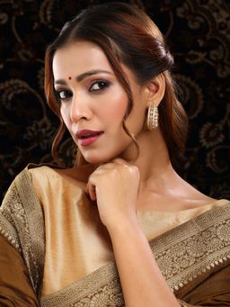 Ruby Raang Studio - Round Kundan Hoop Earrings