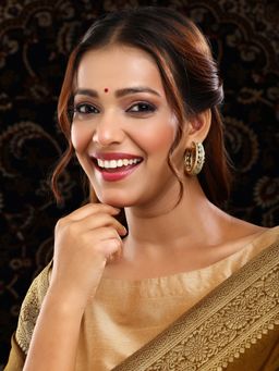 Ruby Raang Studio - Round Kundan Hoop Earrings