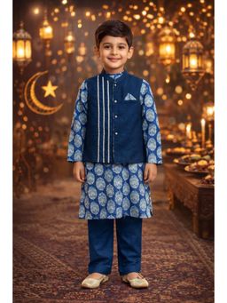 PSPeaches - Boys Kurta and Pyjama with Nehru Jacket