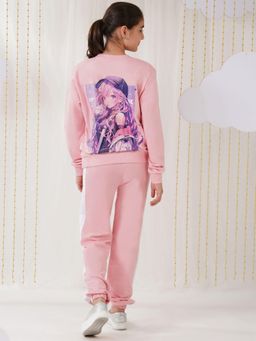 TotzTouch - Girls Stylish Anime Printed Sweatshirt and Joggers