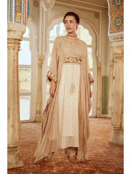 Nikita Vishakha - Ivory Kaftan with Inner and Pant (Set of 3)