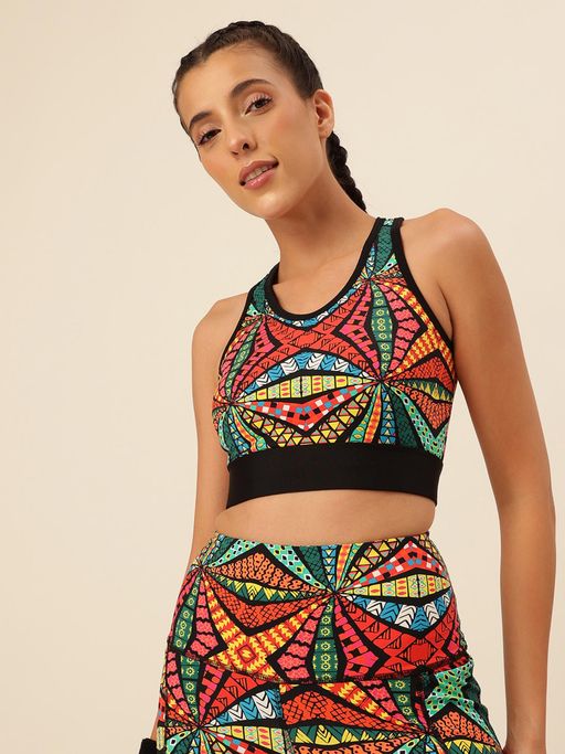 Cukoo Multi-Color Lightly Padded Sports Bra