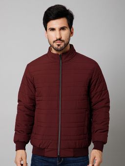 Cantabil - Men Casual Wine Reversible Jacket