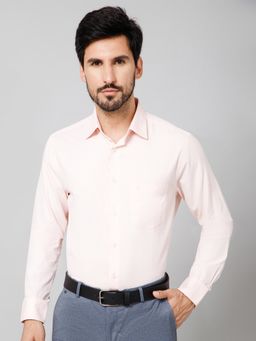 Cantabil - Men Formal Full Sleeves Orange Shirt