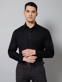 Cantabil - Men Formal Black Full Sleeves Shirt