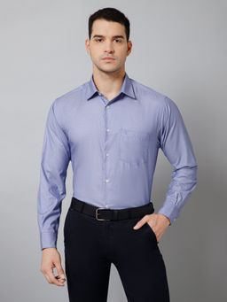 Cantabil - Men Formal Blue Full Sleeves Shirt