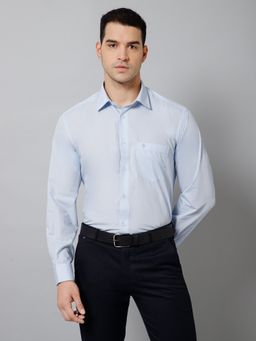 Cantabil - Men Formal Sky Blue Full Sleeves Shirt