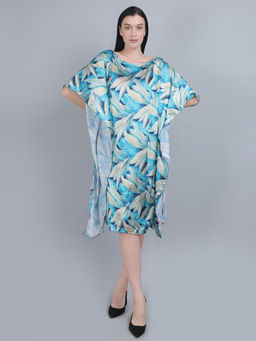 Mod & Shy - Sea Green Digital Print Kaftan Dress