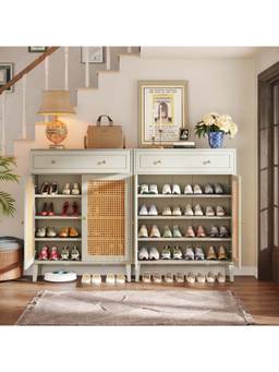 The Artment - Green The Artment Green Freestanding Multi-Purpose Storage Mesh Cabinet
