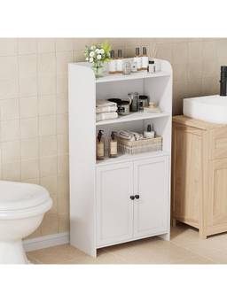 The Artment - White The Artment White Slot Freestanding Cabinet