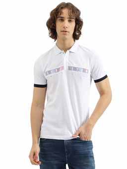 United Colors of Benetton - Regular Fit Polo Neck Printed T-Shirt