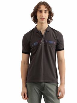 United Colors of Benetton - Regular Fit Polo Neck Printed T-Shirt