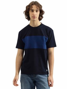 United Colors of Benetton - Boxy Fit Crew Neck Colorblock T-Shirt