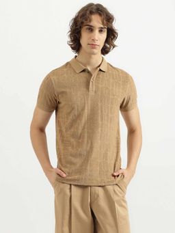 United Colors of Benetton - Regular Fit Polo Neck Textured T-Shirt