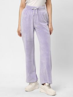 R&B - Women Lavender Wide Solid Pant