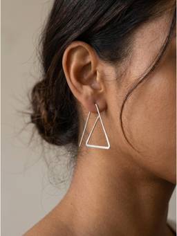 MHOIR - Velin Silver Plated Drop Earrings