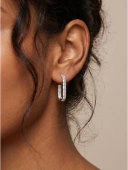 MHOIR - Solace Silver Plated Hoop Earrings