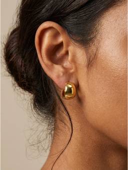 MHOIR - Solyn Gold Plated Half Hoop Earrings