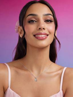 Zavya - My Universe Rhodium Plated 925 Silver Necklace