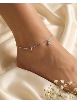 MHOIR - Norelle Charm Silver Plated Anklets
