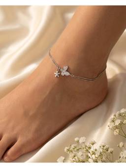 MHOIR - Everbloom Silver Plated Anklets